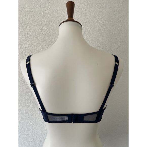 Simone Perele Lingerie Women Bra Elsa Floral Embroidered Night Blue - Picture 6 of 10